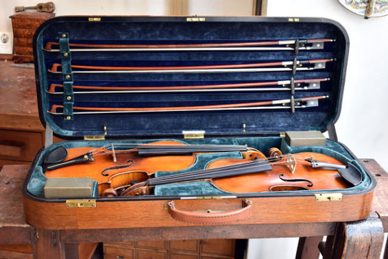 Hill & Son's double violin case