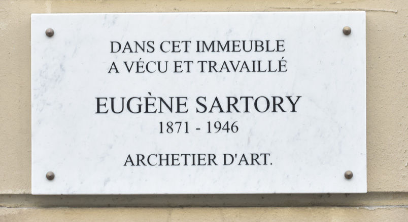 Plaque Eugène Sartory